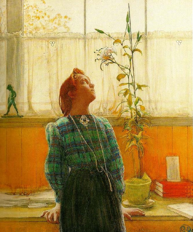 Carl Larsson lisbeth och liljan China oil painting art